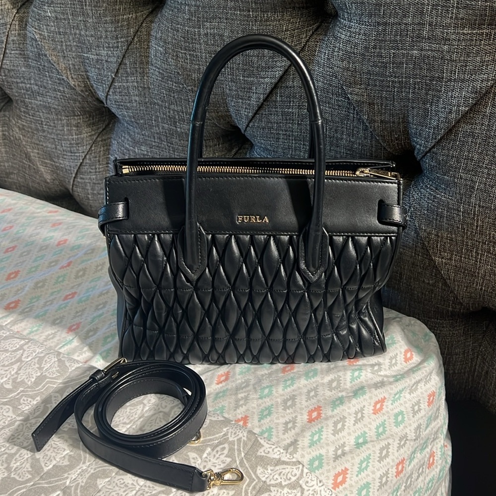 Furla leather crossbody bag